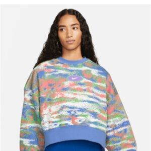NEW Nike Women’s Polar Fleece Curve Cropped Sweatsuit